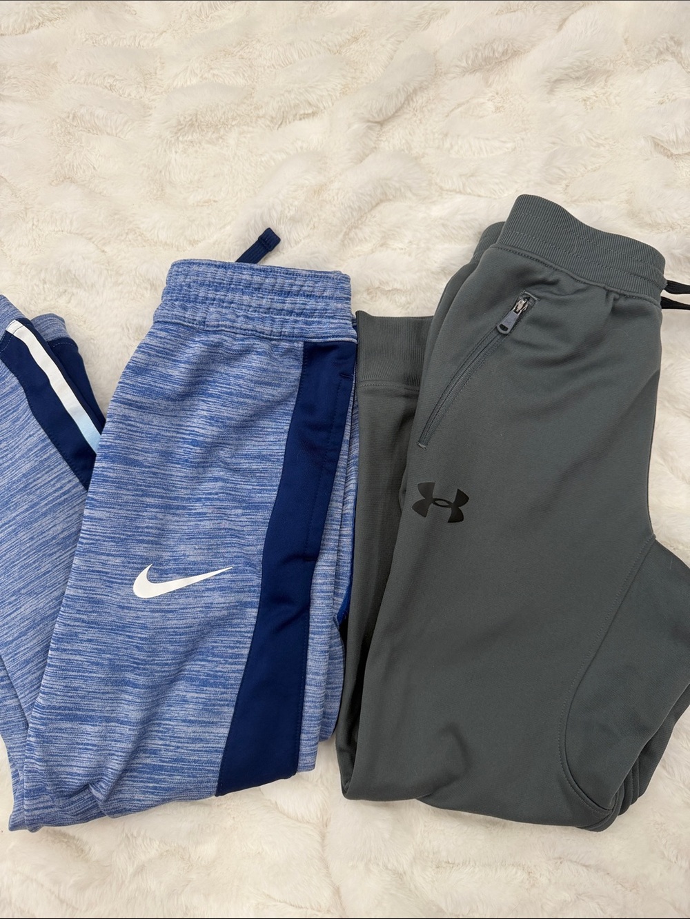 BUNDLE Nike + Under Armour Boys Small Jogger Pants